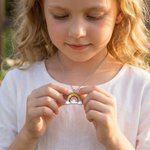 Personalisierte Regenbogenbrücke Pfote drucken Einäscherung Urne Halskette für Asche mit eingraviertem Text und Portrait Geburtstag Memorial Geschenk für Katze Hundeliebhaber