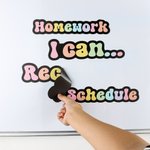 Personalisierte bunte Regenbogen Whiteboard Klassenzimmer Magnete mit Text interaktive Lehrmittel zurück zu Schule Geschenk für Lehrer