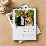 Personalised 12 Photos 2026 2027 Calendar with Text Special Memorial Date Anniversary Birthday Gift for Newborn Family Friends