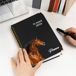 Personalized Horse Photo Planner 2026 Spiral A5 Notebook with Name and Weekly Monthly Planning Pages Birthday Gift for Horse Lovers