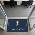 Paillasson anti-dérapant avec nom et bordure Cadeau d'anniversaire pour les employés de bureau