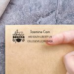 Personalisierte Klasse von 2026 Graduierung Saison Adresse Etiketten Aufkleber mit Namen Umschlag Einladung Dekor Graduierung Party Favor für Absolvent Lehrer