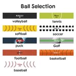 Personalised Ball Sport Design Anti-Slip Car Steering Wheel Cover with with Name and Number Car Accessories Birthday Gift for Car Owner