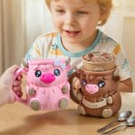 Personalisierte Highland Cow Ice Cream Pint Halter mit versteckten Würfel Schublade und Name Geburtstag Geschenk für Highland Cow Liebhaber