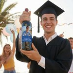Personalized Graduation Photo Waterproof Wine Stickers Labels with Name Text and Year Graduation Gift for Graduates