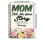 Personlig mamma Fortell meg din historie Fødselsblomst Spiralbok med navn Innspillingstilbehør Bursdag Morsdagsgave til mamma