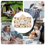 Gepersonaliseerde Cartoon Heilige Heiligen van de Hemel Beschermer Zachte Hooded Deken met Naam Verjaardag Doop Cadeau voor Kinderen Christenen