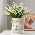 Personalized Star Butterfly Birth Flower Ceramic Vase with 2-6 Names Birthday Friendship Graduation Gift for Friends