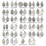 Personalized Patron Saint Lapel Pin with Initial Name and Text Wedding Keepsake Wedding Birthday Gift for Groom Catholics