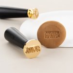 Gepersonaliseerde Keramische Klei Messing Aardewerk Stempel met Patroon Initiaal Datum Geschenk voor Handwerkliefhebbers