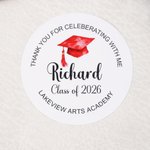 Personalized Graduation Cap Stickers with Name and Year Graduation Party Gift for 2026 Graduates