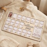 Personalisierte Geburt bis zum Abschluss der Schule Jahre hölzerne Memorial Fotorahmen mit Namen ersten Tag der Schule Graduierung Geschenk für Kinder Absolventen