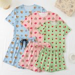 Pyjama personnalisé multicolore 1-5 photos de visage Famille Porté quotidiennement Fête des pères Fête des mères Cadeau d'anniversaire pour Homme Femme Enfant