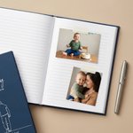 Personalisierte Eltern-Kind-Silhouette Zeichnung A5 Journal Notebook mit Namen Baby Dusche Verwendung Geburtstag Muttertag Geschenk für neue Eltern