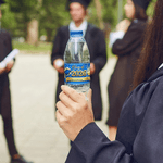 Personalized Graduation Cap Set of 20 Water Bottle Label Sticker with Year and Text Graduation Party Decor Graduation Ceremony Gift for Graduates