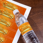 Personalized Graduation Cap Set of 20 Water Bottle Label Sticker with Year and Text Graduation Party Decor Graduation Ceremony Gift for Graduates