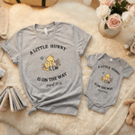 Personalized A Little Huney Classic Winnie the Pooh 100% Cotton T-shirt Baby Bodysuit with Name Birthday Mother's Day Gift for Baby Mother