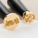 Gepersonaliseerde Keramische Klei Messing Aardewerk Stempel met Patroon Initiaal Datum Geschenk voor Handwerkliefhebbers