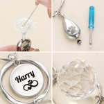 Personalized Pet Photo Gem Paw Print Sun Catcher with Urn Pendant Memorial Sympathy Gift for Pet Owners