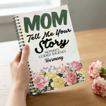 Personlig mamma Fortell meg din historie Fødselsblomst Spiralbok med navn Innspillingstilbehør Bursdag Morsdagsgave til mamma