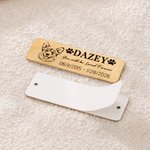 Personalised Brass Pet Portrait Memorial Urn Plaque with Name Text and Date Home Decor Pet Memorial Service Gift for Pet Owners