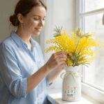 Personalized Star Butterfly Birth Flower Ceramic Vase with 2-6 Names Birthday Friendship Graduation Gift for Friends