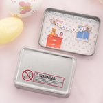 Personalized Cute Mom and Baby Plush Bunny Mini Pocket Tin Box with Colorful Name Comfort Toy Easter Birthday Gift for Kids