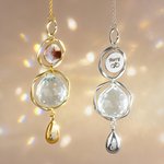 Personalized Pet Photo Gem Paw Print Sun Catcher with Urn Pendant Memorial Sympathy Gift for Pet Owners