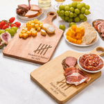 Personalized Fifth Anniversary Wood Charcuterie Cutting Board with Names and Year Kitchen Decor Anniversary Gift for Wife Husband Couple