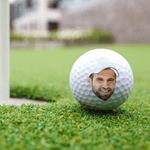 Personalized Funny Face Photo Golf Ball with Text Golfer Accessories Training Competition Birthday Gift for Golf Player Lover