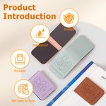 Marque-page magnétique en cuir PU avec texte Cadeau d'anniversaire Cadeau de fête des mères pour les rats de bibliothèque