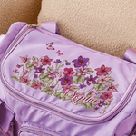 Personalized Birth Flower Multi-Compartment Large Travel Bag with Name and Shoulder Strap Travel Essential Birthday Gift for Women