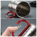 Tasse en acier inoxydable émaillée avec texte pour usage quotidien Cadeau d'anniversaire pour les randonneurs, les campeurs et les randonneurs.