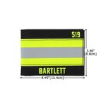 Personalized Fire Fighting Oxford Cloth Wallet with Name and Badge Number Portable Accessories Father's Day Birthday Gift for Firemen Men