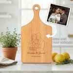 Tagliere per salumi con testo e impugnatura con foto incisa personalizzata Regalo di inaugurazione della casa per amici di famiglia
