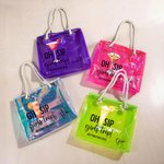 Personalized Oh Sip Girls Trip Drinks Waterproof Clear Tote Bag with Name Beach Accessories Travel Vacation Gift for Women