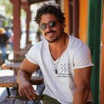 Camiseta personalizada de 100% algodón con nombre y fecha diseño de monograma estilo minimalista regalo de cumpleaños y Día del Padre para hombres