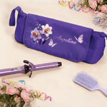 Personalized Dreamy Butterfly Birth Flower Hair Tools Travel Bag with Name Travel Essentials Birthday Gift for Women