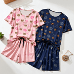 Personalized Multicolor Paw Print Lip 1-5 Face Photos Family Pajama Set Daily Wear Father's Day Mother's Day Birthday Gift for Man Woman