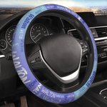 Personalized Multicolour Word Cloud Car Steering Wheel Cover with Name Car Accessories Birthday Gift for Car Owners