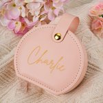 Gepersonaliseerde Handzame Sieradendoos van PU-leer met Naam Draagbaar voor Reizen Verjaardag of Moederdag Cadeau voor Vrouwen en Meisjes