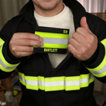 Personalized Fire Fighting Oxford Cloth Wallet with Name and Badge Number Portable Accessories Father's Day Birthday Gift for Firemen Men