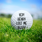 Personalized Funny Face Photo Golf Ball with Text Golfer Accessories Training Competition Birthday Gift for Golf Player Lover