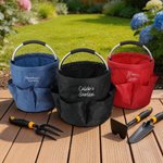 Personalised Leaf Flower Foldable Waterproof Gardening Bag with Name Birthday Retirement Mother's Day Father's Day Gift for Mother Father