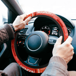 Personalized Multicolour Word Cloud Car Steering Wheel Cover with Name Car Accessories Birthday Gift for Car Owners