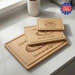 Personalized Engraved Name Sourdough Handmade with Love Charcuterie Cutting Board with Juice Groove Kitchen Decor Made in USA Birthday Gift for Bakers