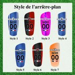 Protège-tibias durables personnalisés avec nom et logo de l'équipe Cadeau d'anniversaire pour les joueurs de football et leurs amis