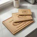 Personalisierte eingravierten Namen Sauerteig Handmade mit Liebe Charcuterie Schneidebrett mit Saft Nut Küche Dekor Geburtstagsgeschenk für Bäcker