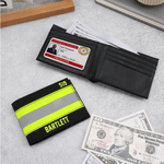 Personalized Fire Fighting Oxford Cloth Wallet with Name and Badge Number Portable Accessories Father's Day Birthday Gift for Firemen Men