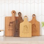 Tagliere per salumi con testo e impugnatura con foto incisa personalizzata Regalo di inaugurazione della casa per amici di famiglia